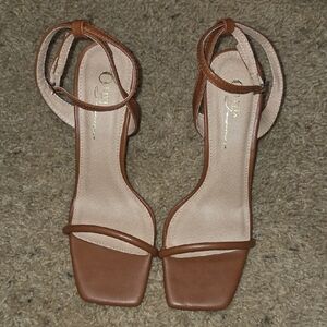 Brown Strappy Heels